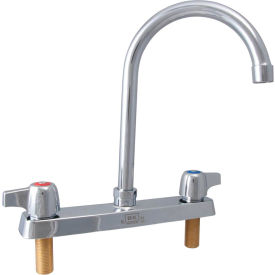 Standard Duty Faucet, 3" Gooseneck Spout, 8" O.C. Deck Mount view 2