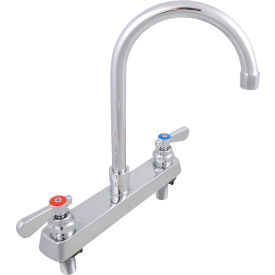 Solid Body Faucet, 3-1/2" Gooseneck Spout, 8" O.C. Deck Mount view 2