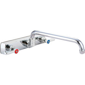Solid Body Faucet, 10" Swing Spout, 8" O.C. Splash Mount view 2