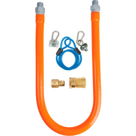 Bk Resources, Inc. BKG-GHC-5048-SCK2 BK Resources 1/2" x 48" Commercial Gas Hose Kit CSA and ANSI Approved, BKG-GHC-5048-SCK2 image.