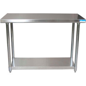 Bk Resources, Inc. CTT-3624 BK Resources 304 Stainless Steel Table, 36 x 24", Galvanized Undershelf, 16 Gauge image.
