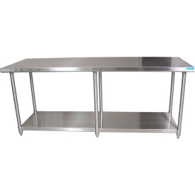 Bk Resources, Inc. CVT-9630 BK Resources 304 Stainless Steel Table, 96 x 30", Adjustable Undershelf, 16 Gauge image.