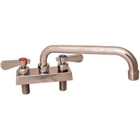 Stainless Steel Faucet, 10" Swing Spout, 4" Deck Mount view 2