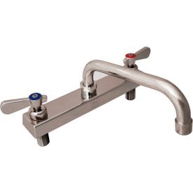 Stainless Steel Faucet, 8" Swing Spout, 8" Deck Mount view 2