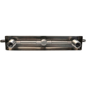 Stainless Steel Faucet, 10" Swing Spout, 8" Splash Mount view 2