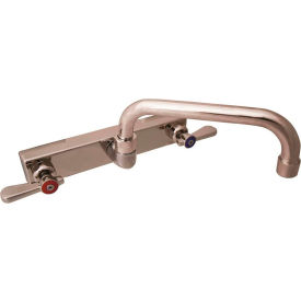 Stainless Steel Faucet, 14" Swing Spout, 8" Splash Mount view 2