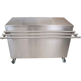 Bk Resources, Inc. SECT-3060HL BK Resources Stainless Steel Serving Counter, Hinged Doors & Lock, Drop Shelf 30X60 image.