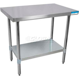 Bk Resources, Inc. VTT-7224 BK Resources 430 Stainless Steel Table, 72 x 24", Galvanized Undershelf, 18 Gauge image.