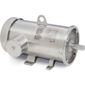 Baldor Electric Co. CFSWDL3503 Baldor CFSWDL3503, Food Safe, IP69, .5HP, 3480RPM, 1PH, 60HZ, 56C, 3516L, TEFC, F1 image.