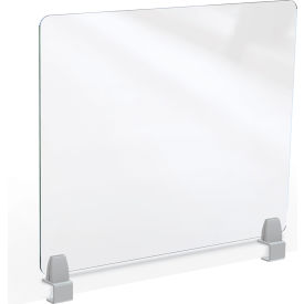 Balt 45259 MooreCo Clear Acrylic 24"H x 29"W Edge Clamp Acrylic Panel 4mm Thick image.