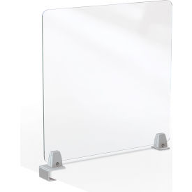 Balt 45262 MooreCo Clear Acrylic 24"H x 23"W Center Clamp Acrylic Panel 4mm Thick image.