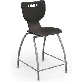 MooreCo Hierarchy 24" Mid Back Stool Black 