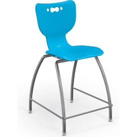 MooreCo Hierarchy 24" Mid Back Stool Blue 
