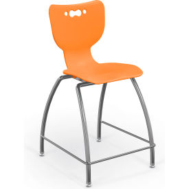MooreCo Hierarchy 24" Mid Back Stool Orange 