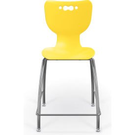 MooreCo Hierarchy 24" Mid Back Stool Yellow 