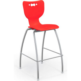 MooreCo Hierarchy 30" Mid Back Stool Red 