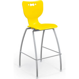 MooreCo Hierarchy 30" Mid Back Stool Yellow 