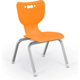 Balt 53312-1-ORANGE-NA-CH Balt® Hierarchy 12" Plastic Classroom Chair - Orange image.