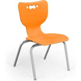 Balt 53316-1-ORANGE-NA-CH Balt® Hierarchy 16" Plastic Classroom Chair - Orange image.