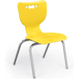 Balt 53316-1-YELLOW-NA-CH Balt® Hierarchy 16" Plastic Classroom Chair - Yellow image.