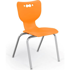 Balt 53318-1-ORANGE-NA-CH Balt® Hierarchy 18" Plastic Classroom Chair - Orange image.