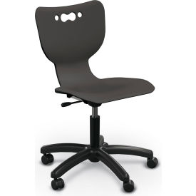 MooreCo Hierarchy 5-Star Chair No Arms Hard Caster Black 