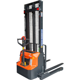 Ballymore Fully Powered Lithium Battery Pallet Stacker 142"" Lift Height 2600 Lb. Capacity