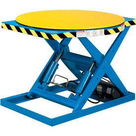 Ballymore Roto Max Rotating Scissor Lift Table Hand Operated 2500 lb. Capacity 43"" Dia. 115V
