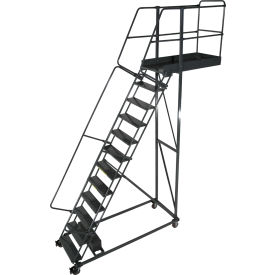 Ballymore 14 Step Steel Cantilever Ladder -28"" Overhang Serrated Tread - CL-14-28-S