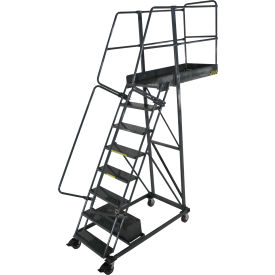 Ballymore Co Inc CL-8-28-P Ballymore 8 Step Steel Cantilever Ladder -28" Overhang, Perforated Tread - CL-8-28-P image.