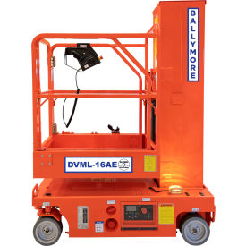 Ballymore Co Inc DVML-16AE Ballymore Fully Electric Drivable Vertical Mast Lift, 155" Platform Height, 500 lb. Capacity image.
