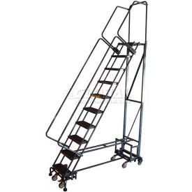 10 Step 16""W Navigator All-Directional Steel Safety Ladder w/ Standard Rails - Nav-10RS
