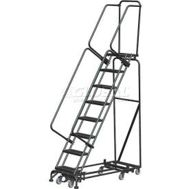 8 Step 16""W Navigator All-Directional Steel Safety Ladder w/ Standard Rails - Nav-8RS