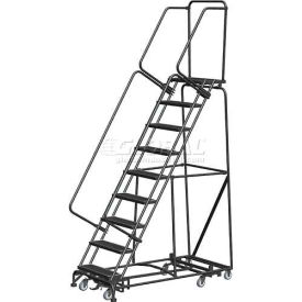 9 Step 16""W Navigator All-Directional Steel Safety Ladder w/ Standard Rails - Nav-9RS