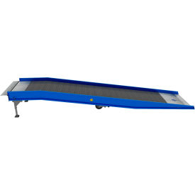 Bluff® MobilePRO+ Yard Ramp with Hinged Lip & Adj. Legs 30000 lb. Cap. 36'L x 96""W x 48""H