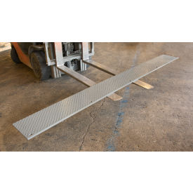 Global Industrial B2379052 Approach Plate Installation For Edge of Dock Levelers, 12"L x 120"W, Gray image.