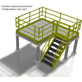 Bluff Value Engineered Mezzanine MEZ-20208-BDRD 20'W x 20'D x 8'H