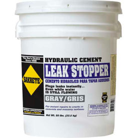 Sakrete Leak Stopper Hydraulic Cement, 50 lb. Pail - 60200700 Sakrete Leak Stopper Hydraulic Cement, 50 lb. Pail - 60200700