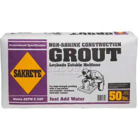 Sakrete Non-Shrink Construction Grout, 50 Lb. Bag - 65250560 - Pkg Qty 30