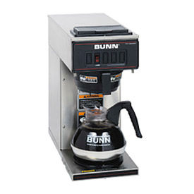 Bunn-O-Matic Corporation 13300.0001 Bunn 13300.0001 - Coffee Brewer, Pourover, Low Profile, 1 Warmer, Stainless Steel, VP17-1,  image.