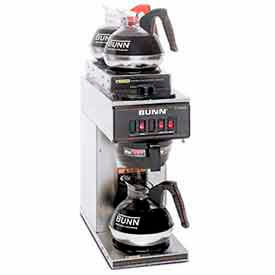 Bunn-O-Matic Corporation 13300.0004 Pourover Coffee Brewer With 3 Warmers, 1L/2T, VP17-3, S/S image.