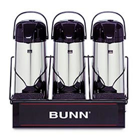 Bunn-O-Matic Corporation 25371.0003 Airpot Rack One Level, Holds Three 2.5L Airpots, APR3 image.