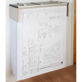 Brookside Design, Llc DL1224 Brookside Design Blueprint Drop Lift Wall Rack Bundle W/Dozen 24" Clamps image.