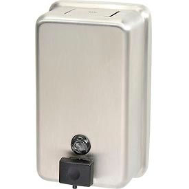 Bobrick Washroom Equipment, Inc B-2111 Bobrick® ClassicSeries™ Surface Mounted Vertical Soap Dispenser - B-2111 image.