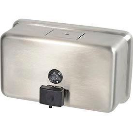 Bobrick Washroom Equipment, Inc B-2112 Bobrick® ClassicSeries™ Surface Mounted Horizontal Soap Dispenser - B-2112 image.