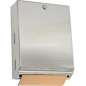 Bobrick ClassicSeries Vertical Folded Paper Towel Dispenser W/Tumbler Lock, Stainless