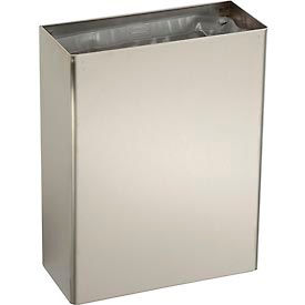 Bobrick Washroom Equipment, Inc B-279 Bobrick® ClassicSeries™ Stainless Steel Wall Mount Trash Can, 6-2/5 Gallon image.