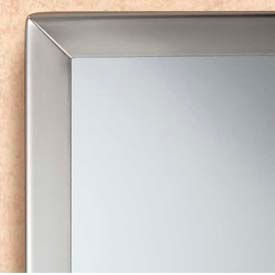 Bobrick Washroom Equipment, Inc B1658 2436 Bobrick® Tempered Glass Channel-Frame Mirror - 24"W x 36"H - B1658 2436 image.