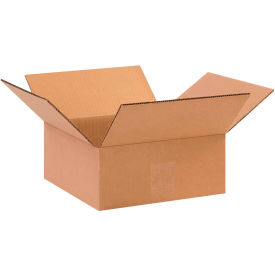Global Industrial™ Flat Cardboard Corrugated Boxes 10""L x 10""W x 4""H Kraft