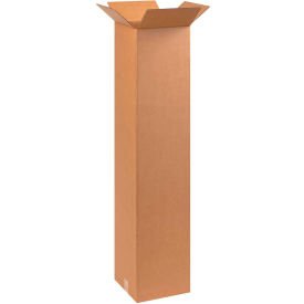 Global Industrial™ Tall Cardboard Corrugated Boxes 10""L x 10""W x 48""H Kraft